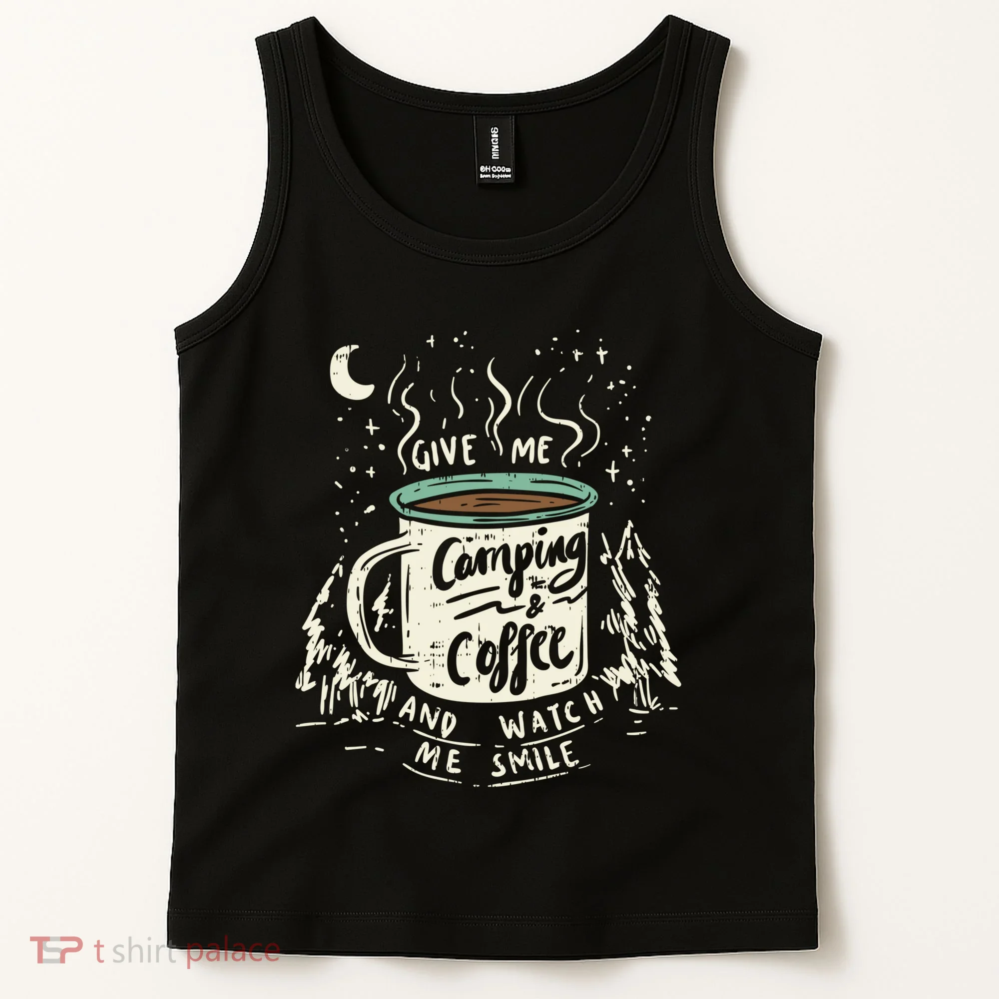 Camping And Coffee Tank Top