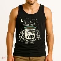 Camping And Coffee Tank Top thumb 3