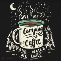 Camping And Coffee Tank Top thumb 6
