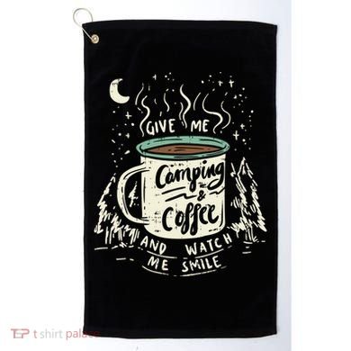Camping And Coffee Golf Towel