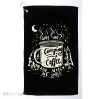 Camping And Coffee Golf Towel thumb 0