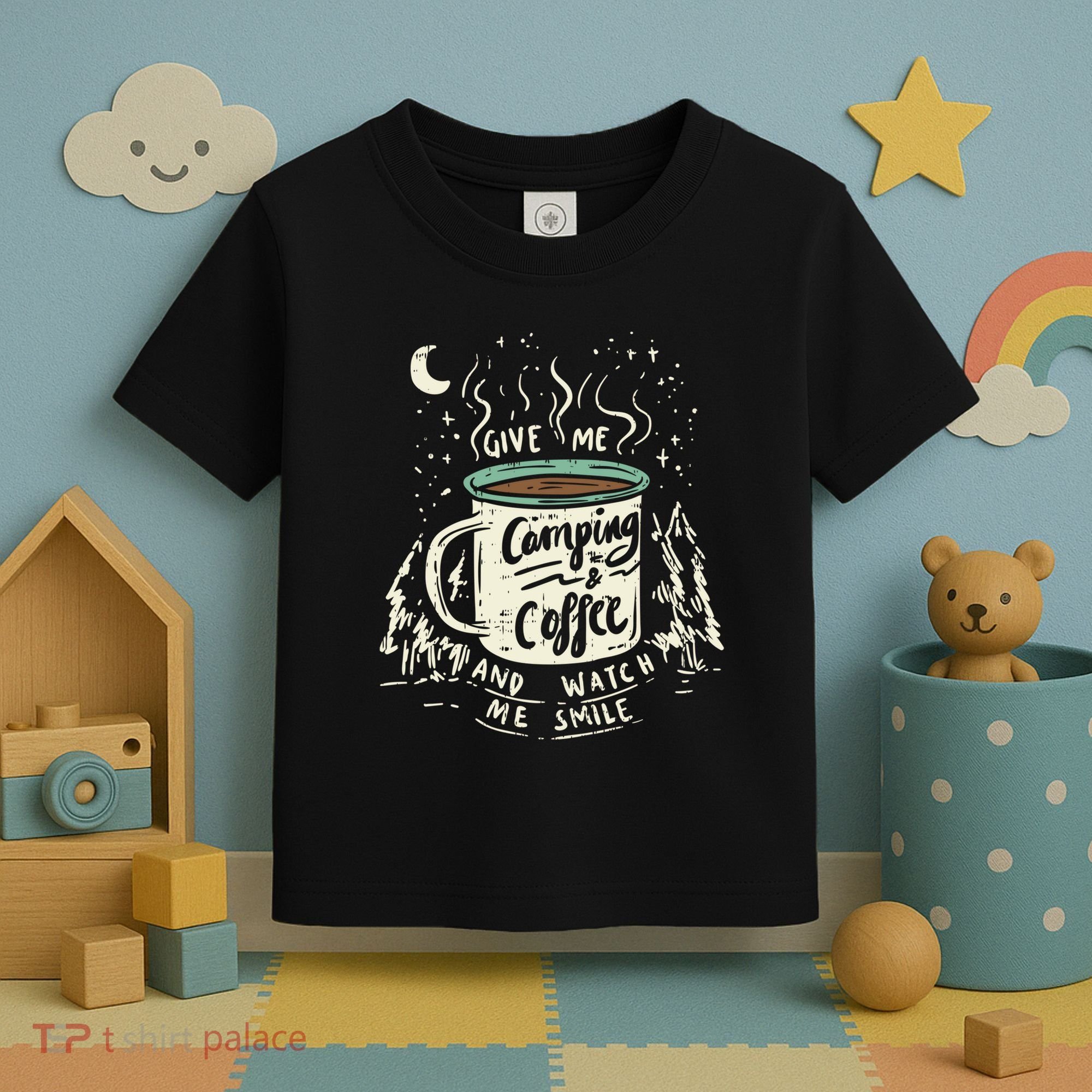 Camping And Coffee Toddler T-Shirt