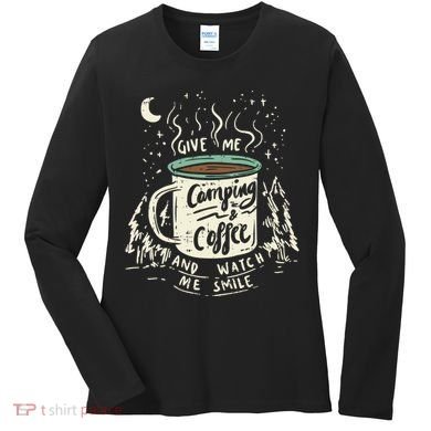 Camping And Coffee Women's Long Sleeve Shirt