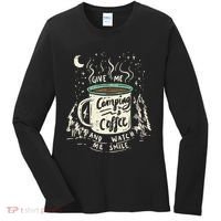 Camping And Coffee Women's Long Sleeve Shirt thumb 0