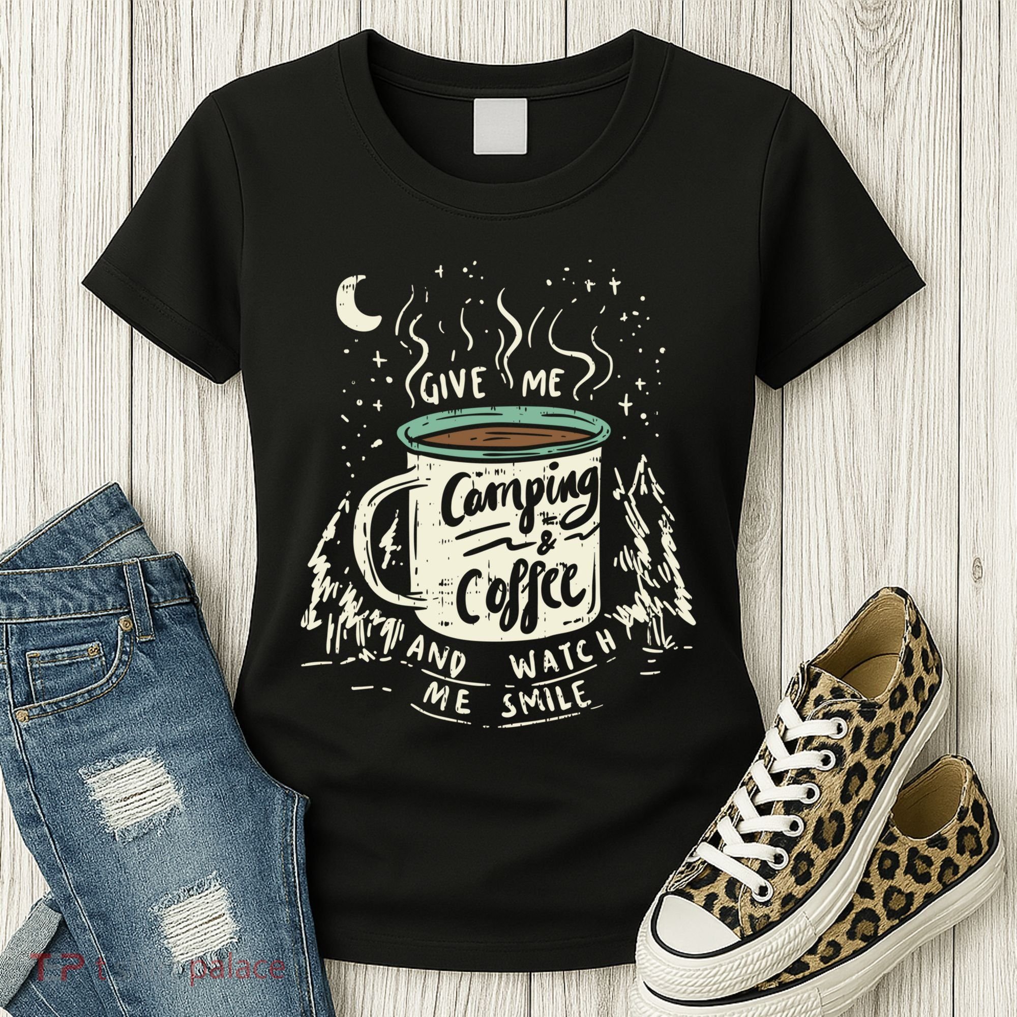 Camping And Coffee Women's T-Shirt