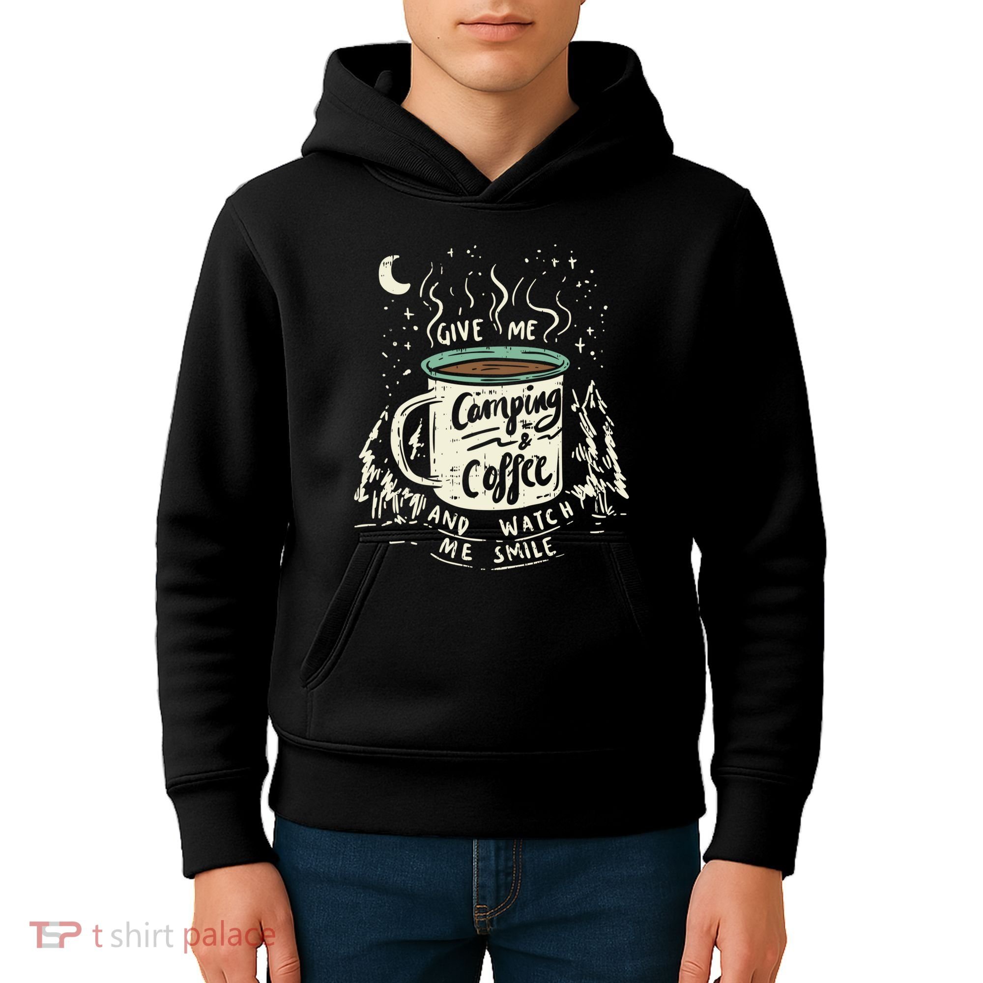 Camping And Coffee Kids Hoodie