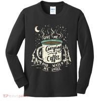 Camping And Coffee Kids Long Sleeve Shirt thumb 0