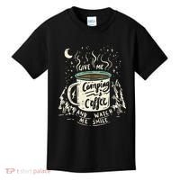Camping And Coffee Kids T-Shirt thumb 0