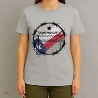 Come And Cut It Barbwire Texas Flag T-Shirt thumb 4