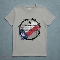 Come And Cut It Barbwire Texas Flag T-Shirt thumb 5