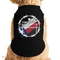 Come And Cut It Barbwire Texas Flag Doggie Tank thumb 0