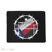 Come And Cut It Barbwire Texas Flag Mousepad thumb 0