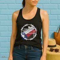Come And Cut It Barbwire Texas Flag Women's Tank Top thumb 2