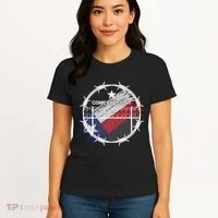 Come And Cut It Barbwire Texas Flag Women's T-Shirt thumb 4