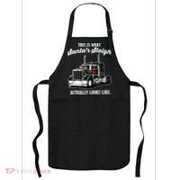 Christmas Asphalt Cowboy Trucker Truck Driver Gifts Apron thumb 0