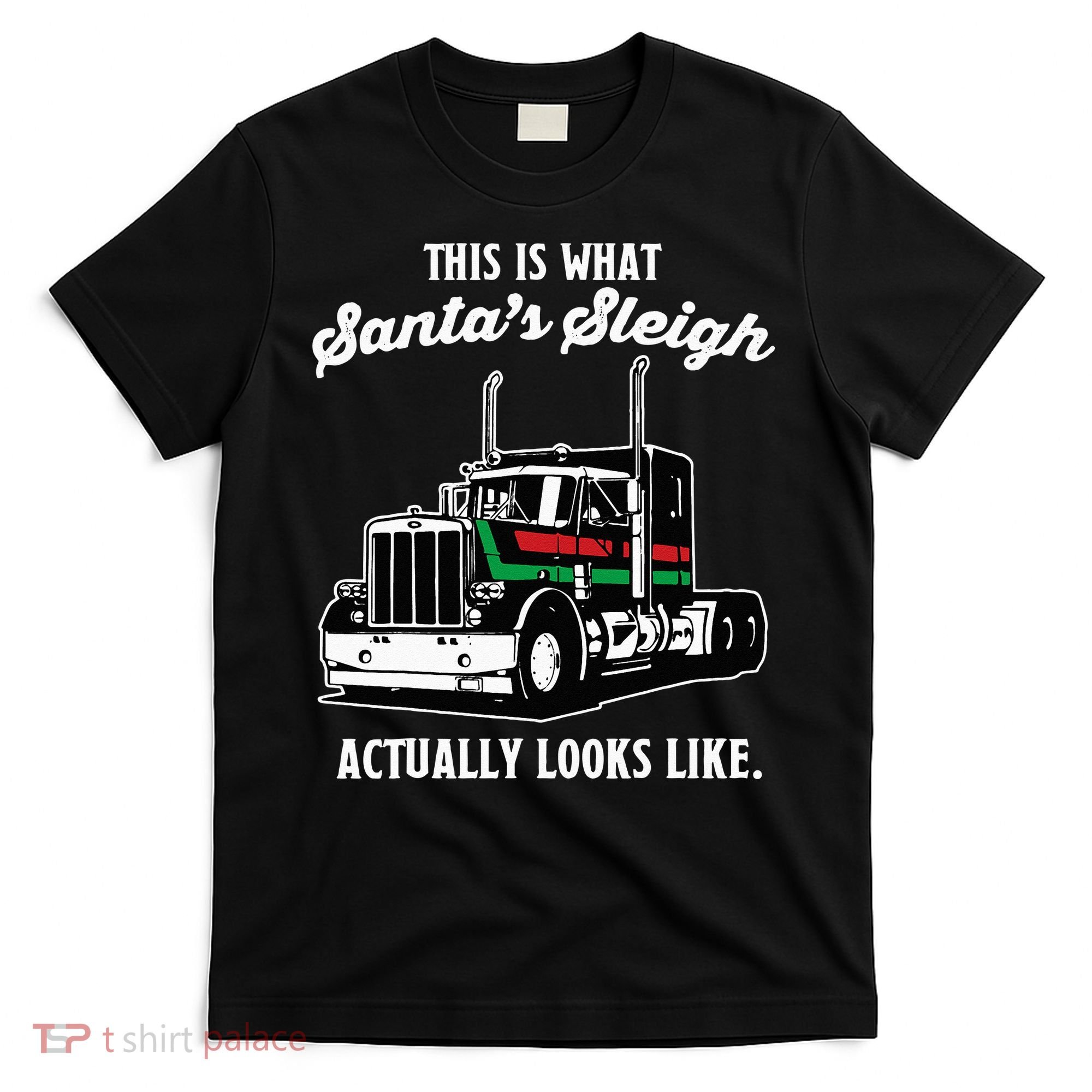 Christmas Asphalt Cowboy Trucker Truck Driver Gifts T-Shirt