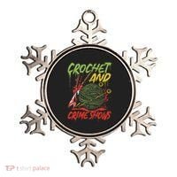 Crochet And Crime Shows Funny Crime Show Lover Knitting Ornament thumb 0