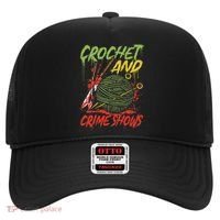 Crochet And Crime Shows Funny Crime Show Lover Knitting Hat thumb 0