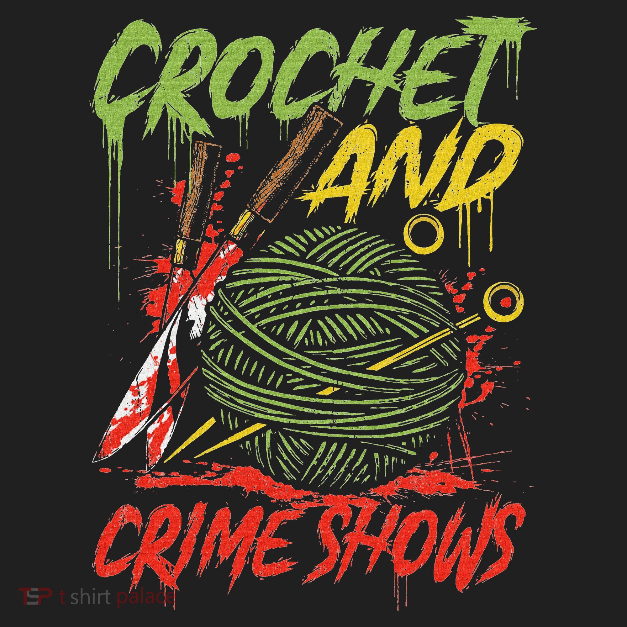 Crochet And Crime Shows Funny Crime Show Lover Knitting Hat