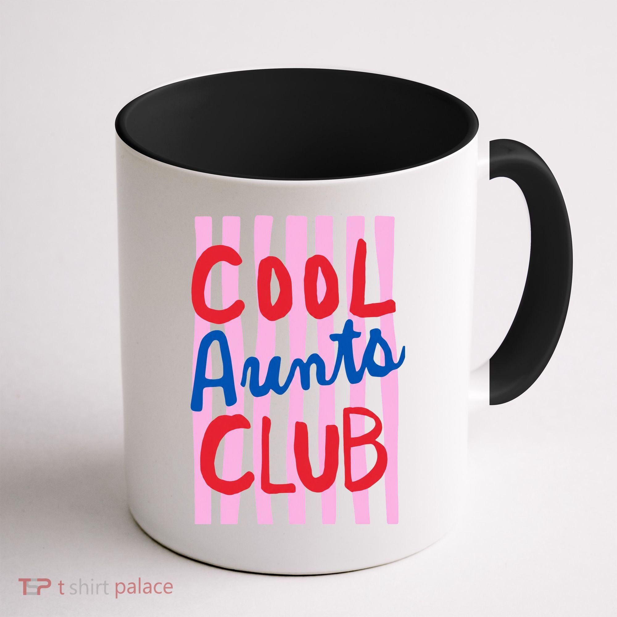 Cool Aunts Club Striped Coffee Mug