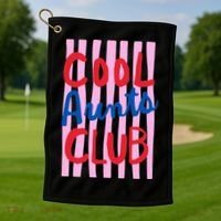 Cool Aunts Club Striped Golf Towel thumb 1