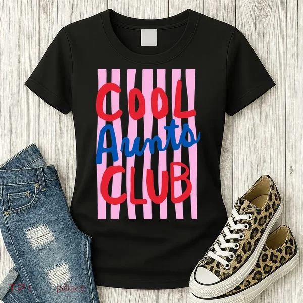 Cool Aunts Club Striped Women's T-Shirt