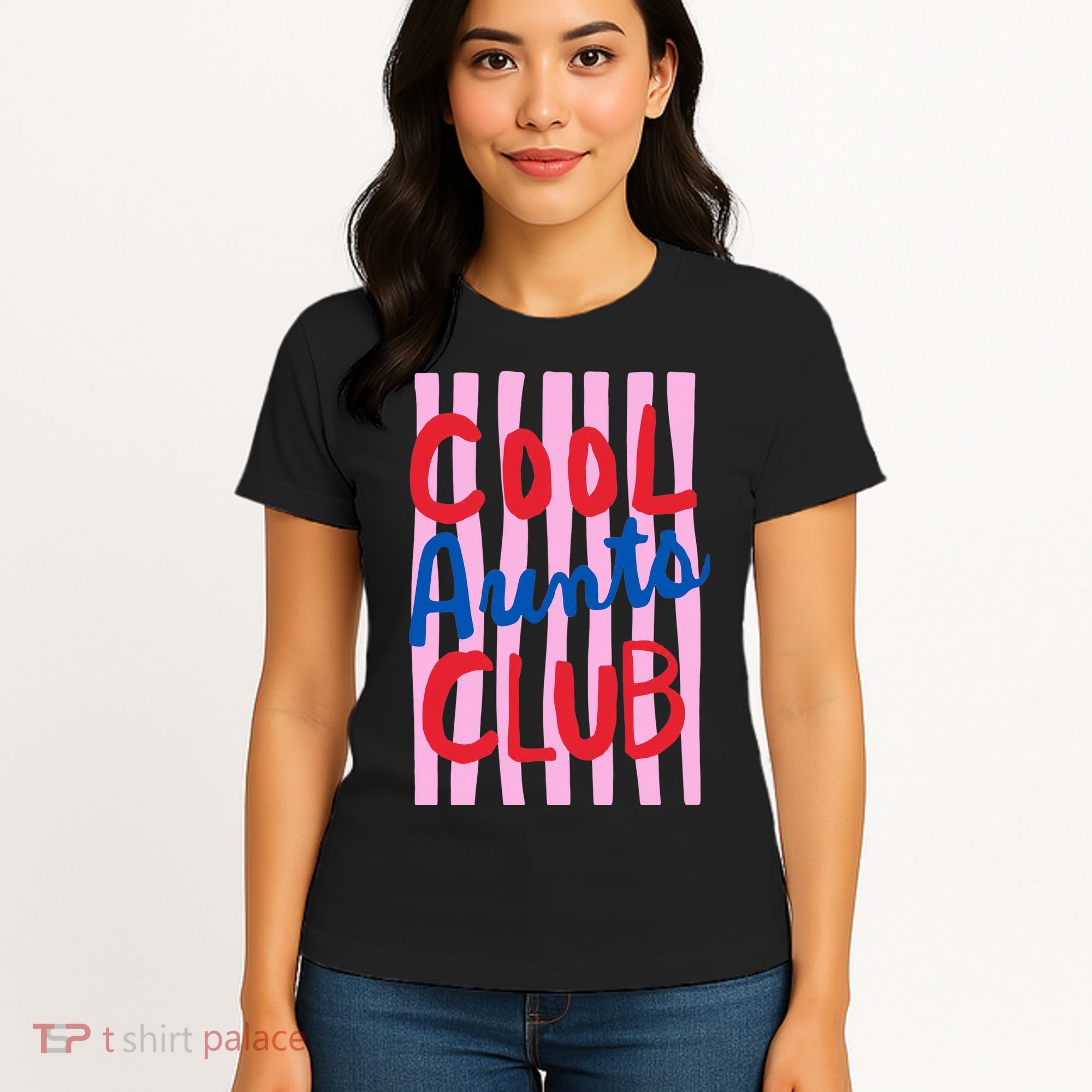 Cool Aunts Club Striped Women's T-Shirt