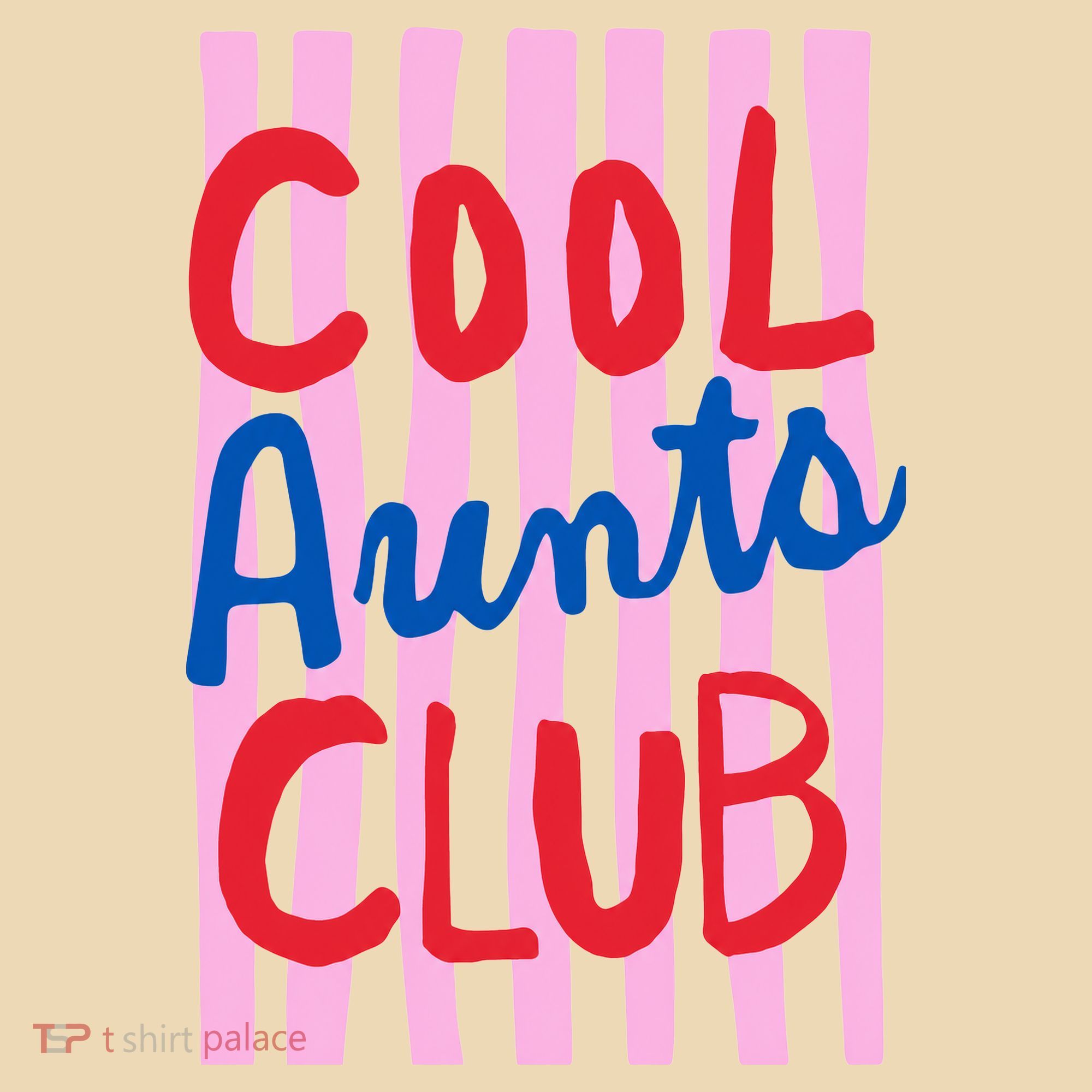 Cool Aunts Club Striped Women's Tank Top