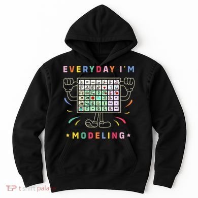 Cute Aac Communication Aac Symbols Everyday IM Modelling Hoodie