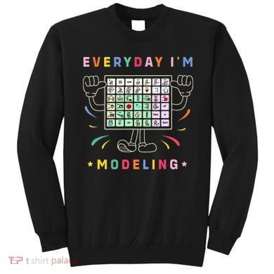 Cute Aac Communication Aac Symbols Everyday IM Modelling Sweatshirt