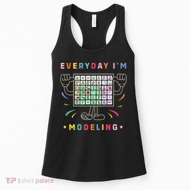 Cute Aac Communication Aac Symbols Everyday IM Modelling Women's Tank Top