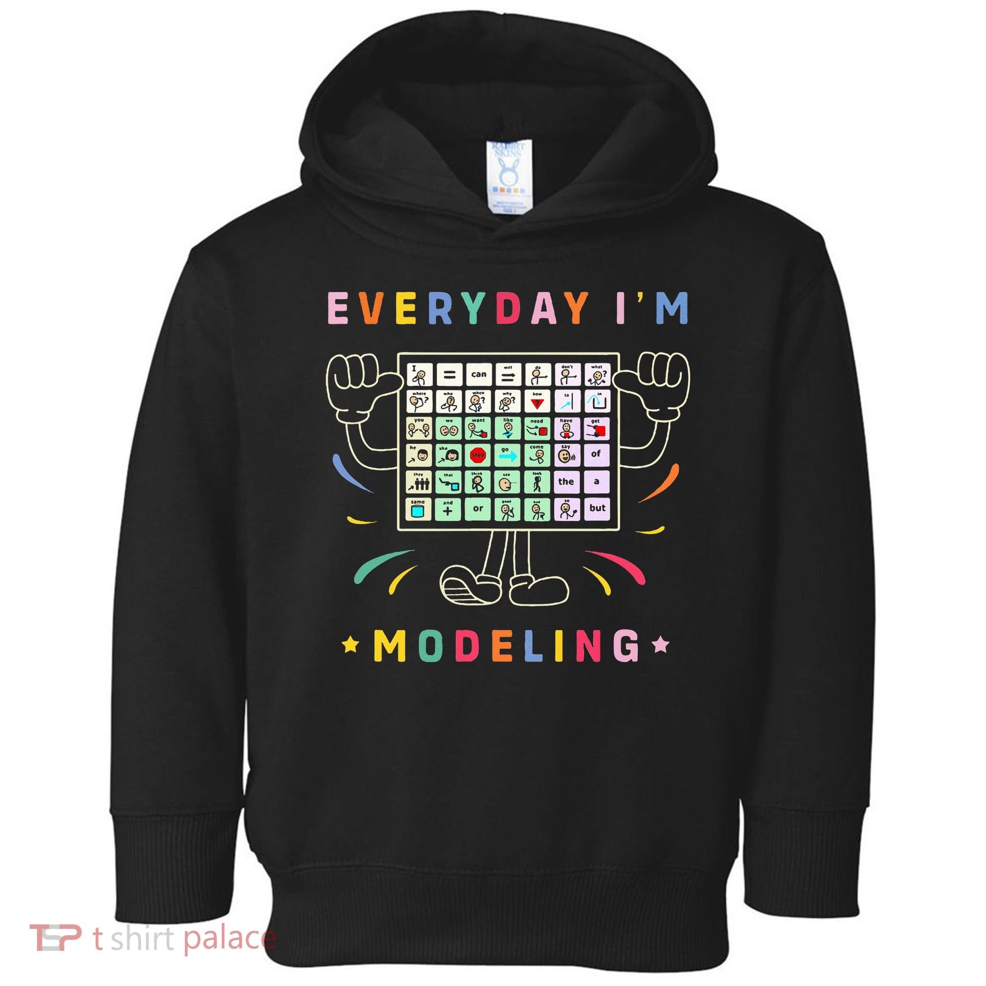 Cute Aac Communication Aac Symbols Everyday IM Modelling Toddler Hoodie