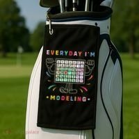 Cute Aac Communication Aac Symbols Everyday IM Modelling Golf Towel thumb 2