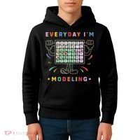 Cute Aac Communication Aac Symbols Everyday IM Modelling Kids Hoodie thumb 4