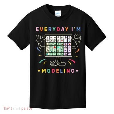 Cute Aac Communication Aac Symbols Everyday IM Modelling Kids T-Shirt