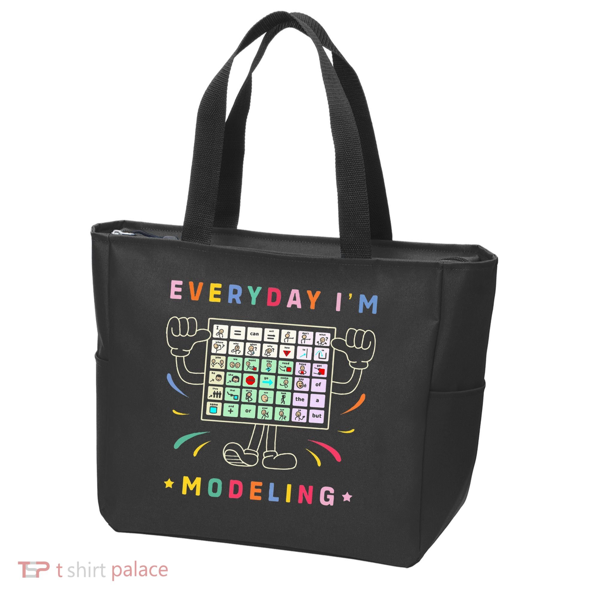 Cute Aac Communication Aac Symbols Everyday IM Modelling Tote Bag