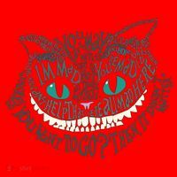 Cheshire Alice Cat We're All Mad Here Wonderland Gift Santa Hat thumb 1