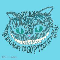 Cheshire Alice Cat We're All Mad Here Wonderland Gift Long Sleeve Shirt thumb 2