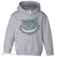 Cheshire Alice Cat We're All Mad Here Wonderland Gift Toddler Hoodie thumb 0