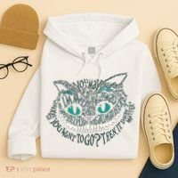 Cheshire Alice Cat We're All Mad Here Wonderland Gift Hoodie thumb 4