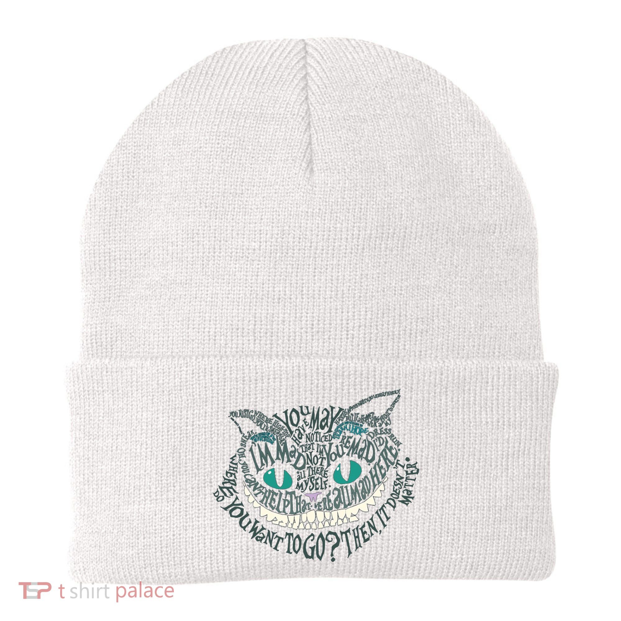 Cheshire Alice Cat We're All Mad Here Wonderland Gift Beanie