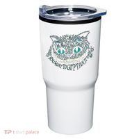 Cheshire Alice Cat We're All Mad Here Wonderland Gift Tumbler thumb 0