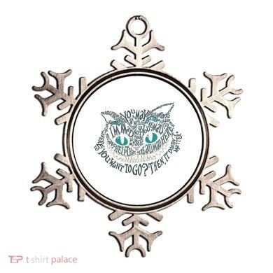 Cheshire Alice Cat We're All Mad Here Wonderland Gift Ornament