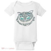 Cheshire Alice Cat We're All Mad Here Wonderland Gift Baby Bodysuit thumb 0