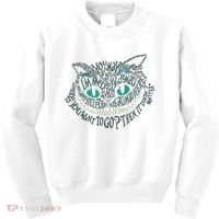 Cheshire Alice Cat We're All Mad Here Wonderland Gift Kids Sweatshirt thumb 0