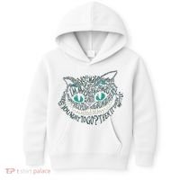 Cheshire Alice Cat We're All Mad Here Wonderland Gift Kids Hoodie thumb 0