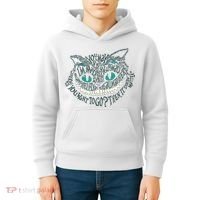 Cheshire Alice Cat We're All Mad Here Wonderland Gift Kids Hoodie thumb 4
