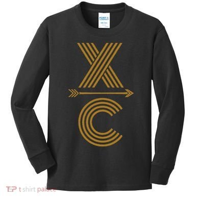 Cx A Cross Country Running Design Kids Long Sleeve Shirt