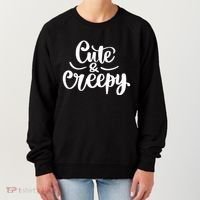 Cute And Creepy Halloween Funny Women's Sweatshirt thumb 0