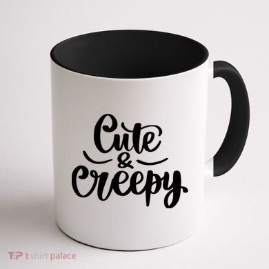 Cute And Creepy Halloween Funny Coffee Mug back